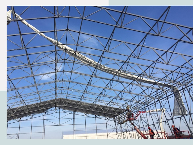 Шатровые ангары от 612 руб. в Белебее и Башкирии