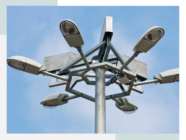 Монтаж осветительных мачт в Белебее