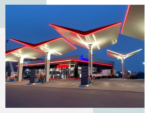 Навесы для АЗС в Белебее