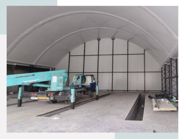 Внутреннее оснащение ангаров в Белебее