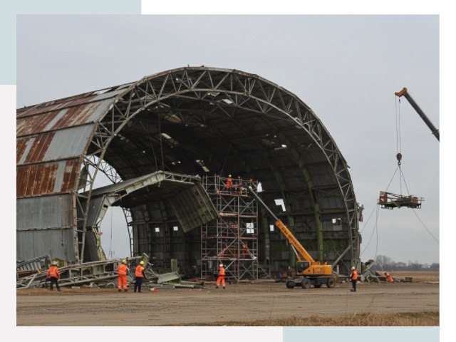 Демонтаж ангаров в Белебее